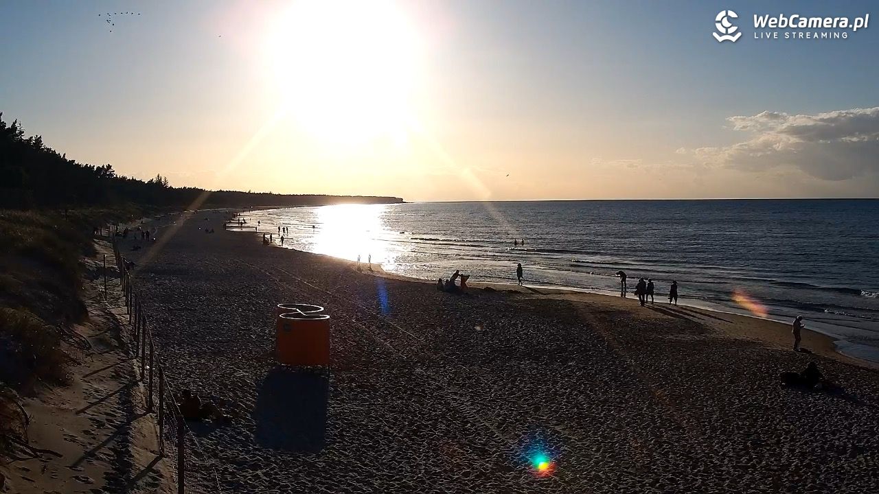 Grzybowo - widok na plażę - 15 wresień 2025, 18:02