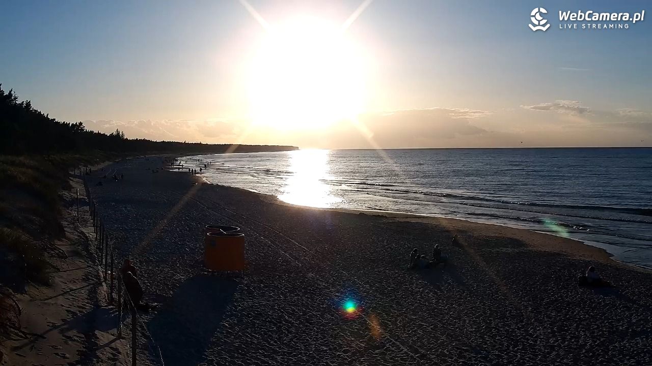 Grzybowo - widok na plażę - 15 wresień 2025, 18:24