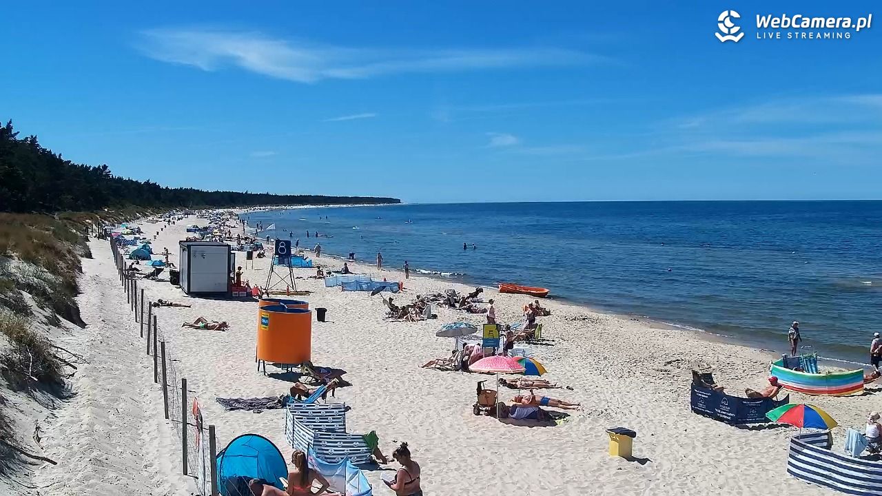 Grzybowo - widok na plażę - 24 czerwiec 2026, 13:49