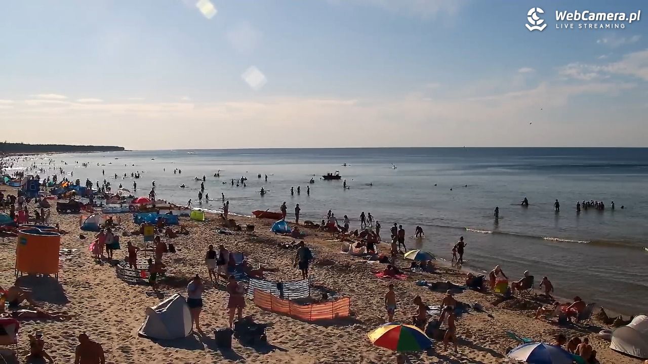 Grzybowo - widok na plażę - 09 sierpień 2026, 17:12