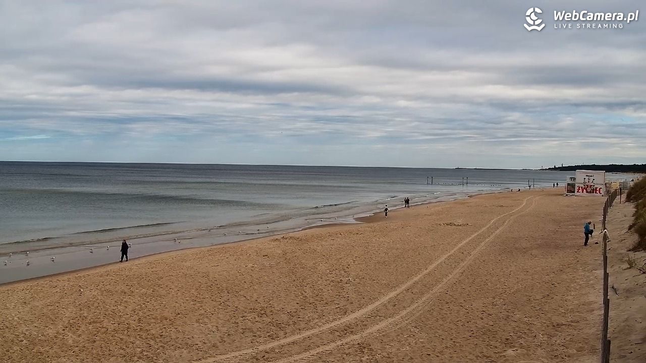 Grzybowo - widok na plażę - 15 wresień 2025, 10:24