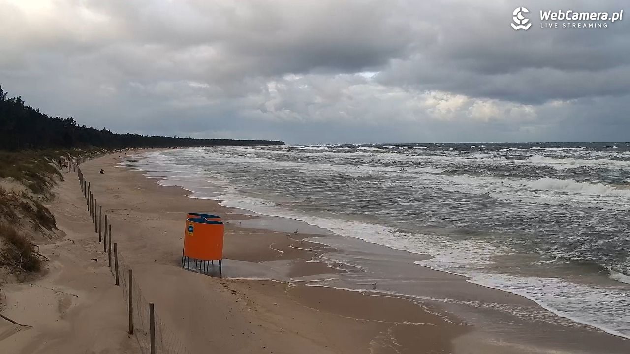 Grzybowo - widok na plażę - 21 wresień 2026, 08:29