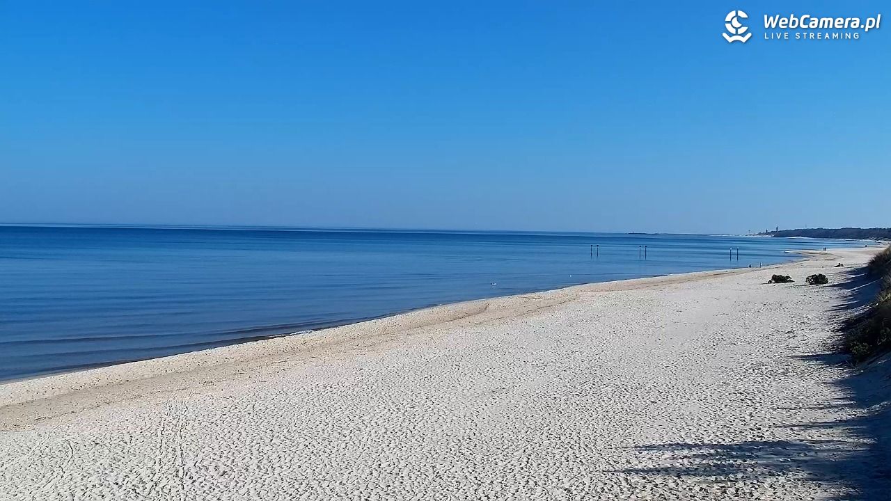 Grzybowo - widok na plażę - 22 marzec 2026, 10:17