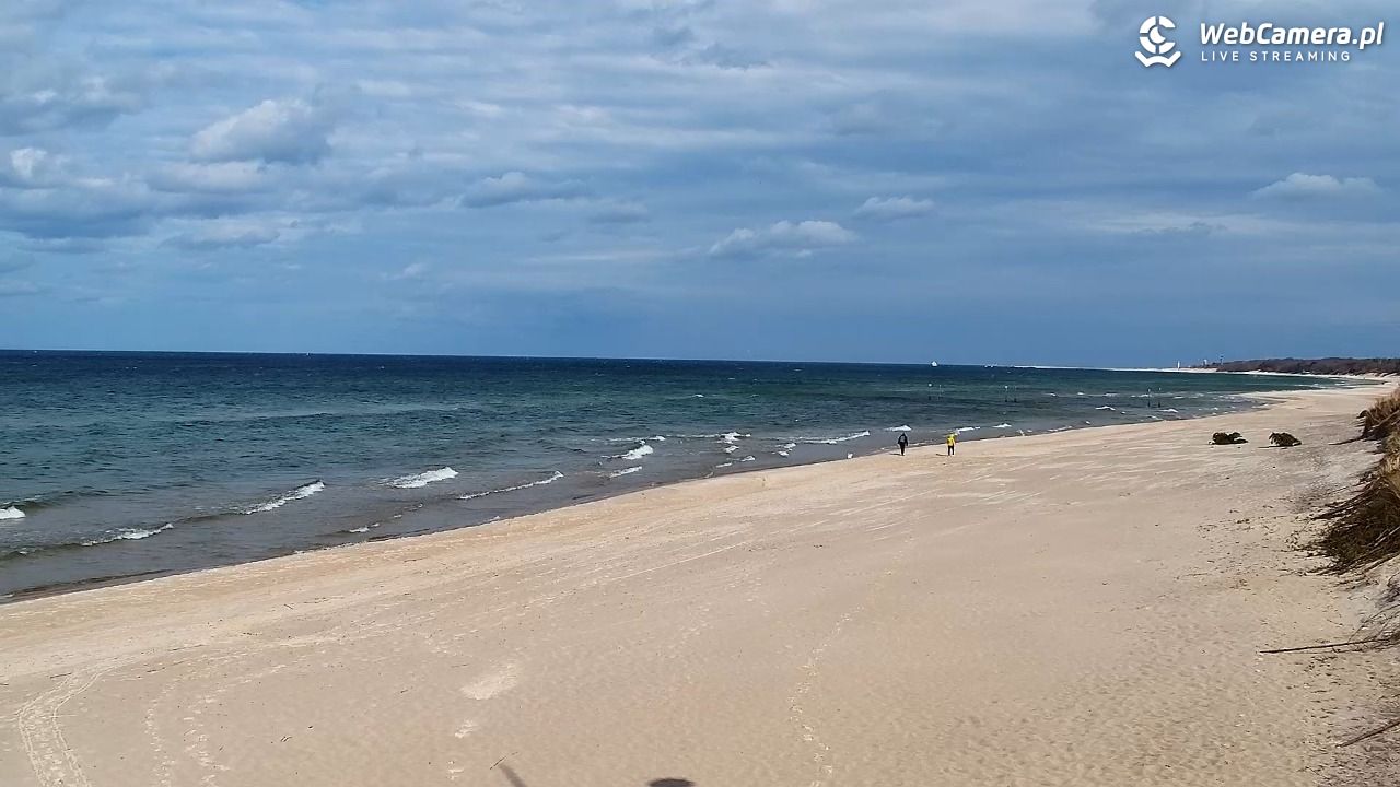 Grzybowo - widok na plażę - 25 marzec 2026, 13:18