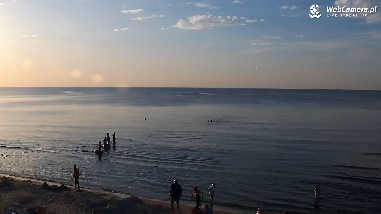 Grzybowo - widok na plażę - 09 sierpień 2026, 19:45