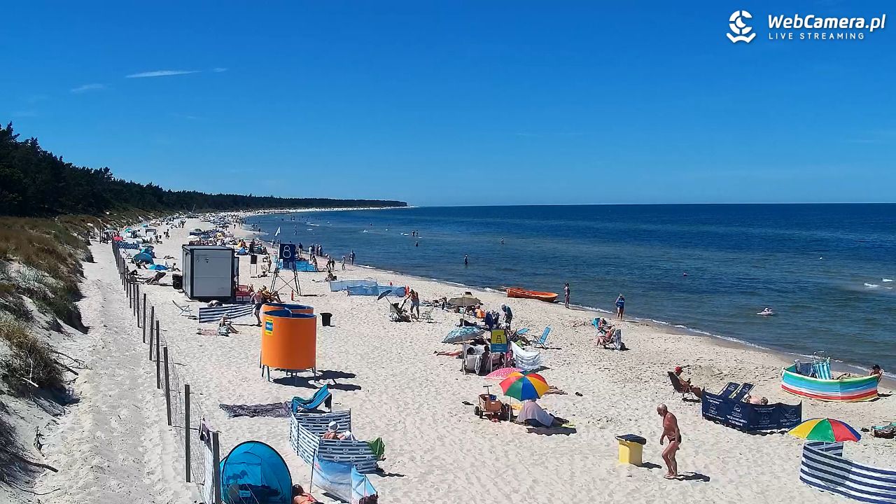Grzybowo - widok na plażę - 24 czerwiec 2026, 12:48
