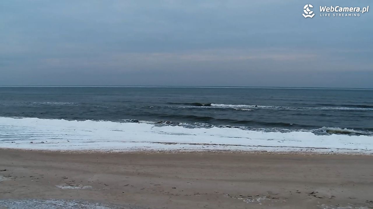 Grzybowo - widok na plażę - 04 luty 2026, 16:00