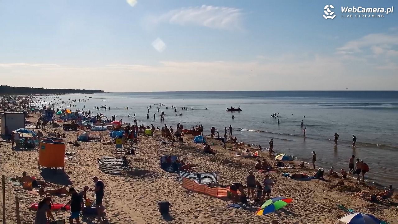Grzybowo - widok na plażę - 09 sierpień 2026, 17:00