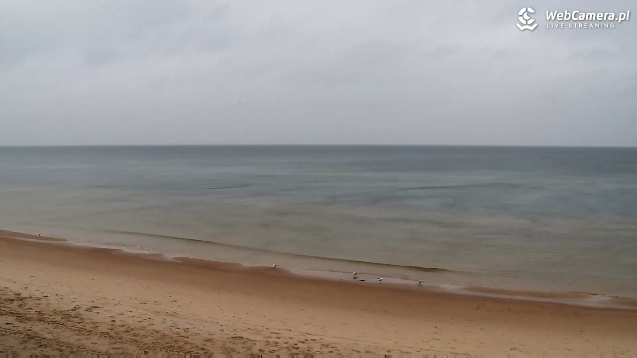 Grzybowo - widok na plażę - 30 październik 2025, 09:11