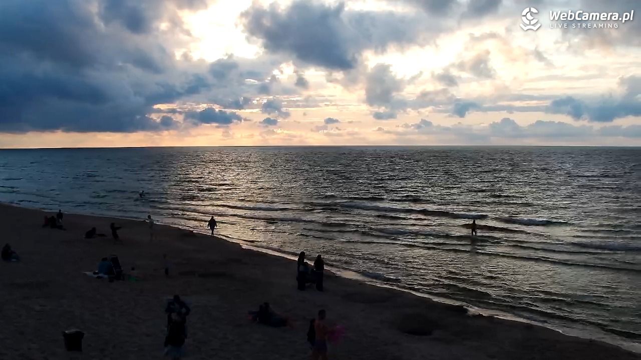 Grzybowo - widok na plażę - 10 sierpień 2026, 19:47