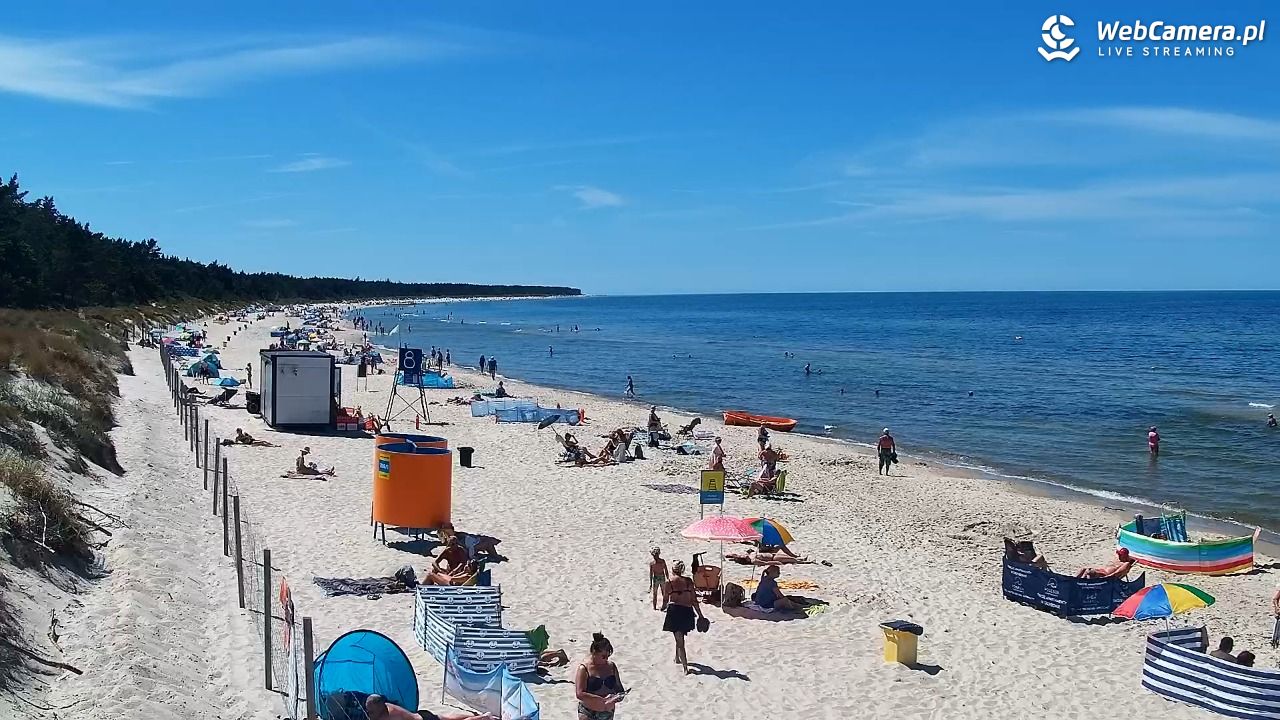 Grzybowo - widok na plażę - 24 czerwiec 2026, 14:02