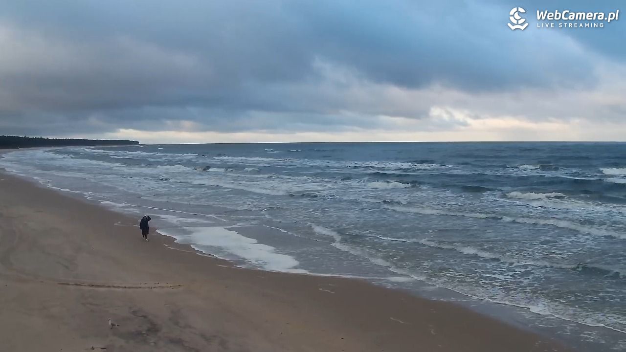 Grzybowo - widok na plażę - 31 październik 2025, 08:04