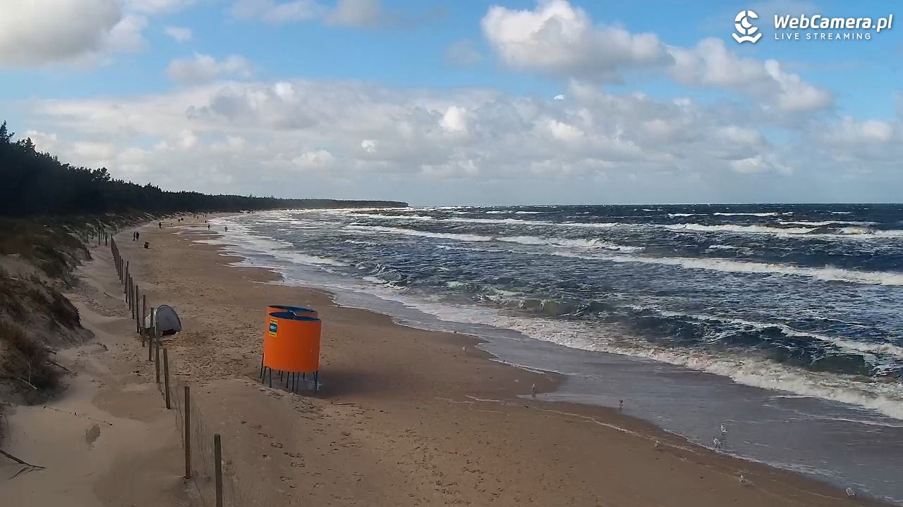 Grzybowo - widok na plażę - 21 wresień 2026, 12:02