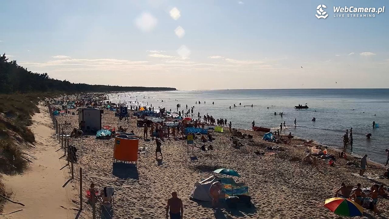Grzybowo - widok na plażę - 09 sierpień 2026, 17:30