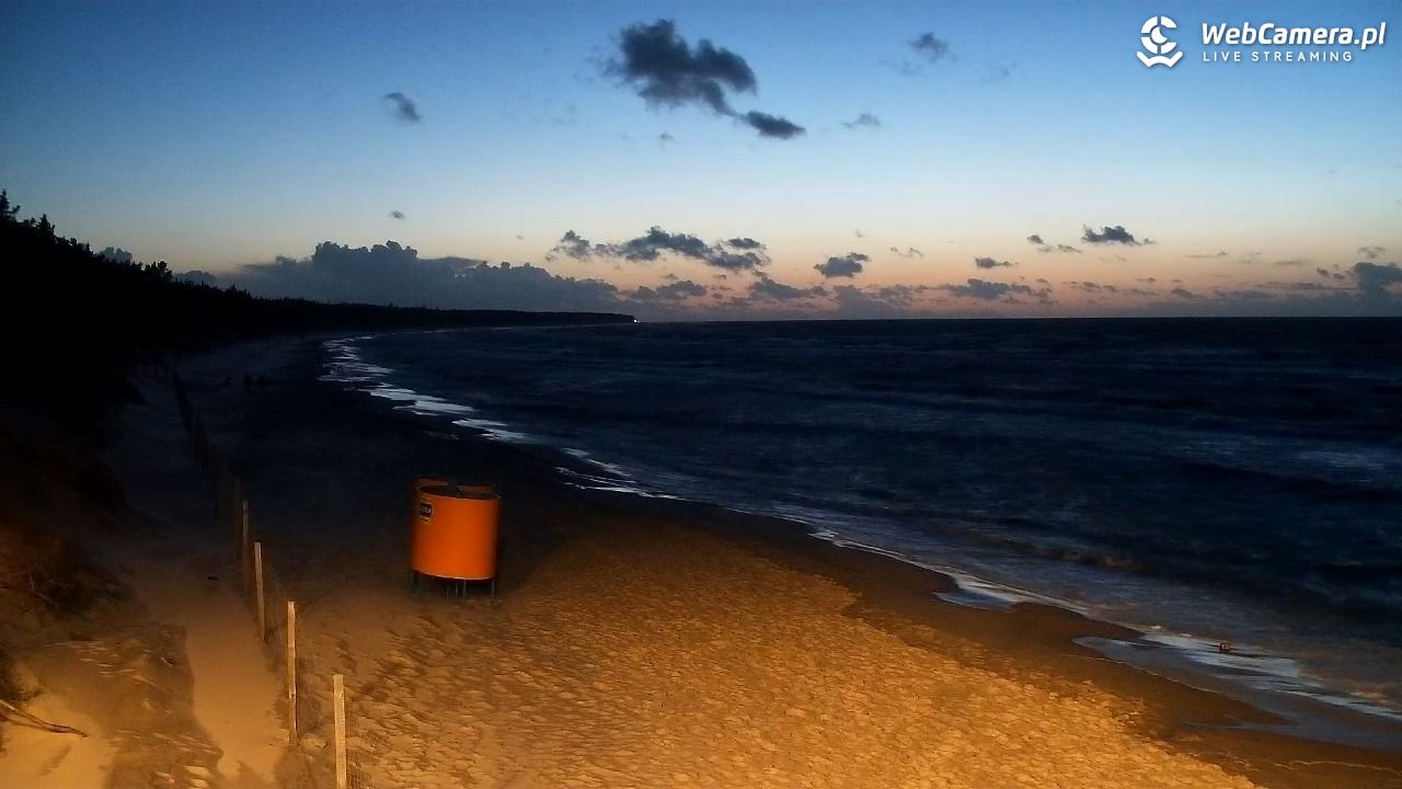 Grzybowo - widok na plażę - 20 wresień 2026, 19:53