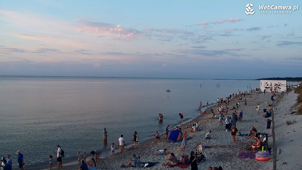 Grzybowo - widok na plażę - 09 sierpień 2026, 20:37