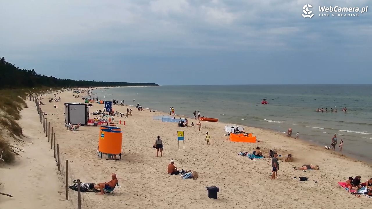Grzybowo - widok na plażę - 10 sierpień 2026, 12:49