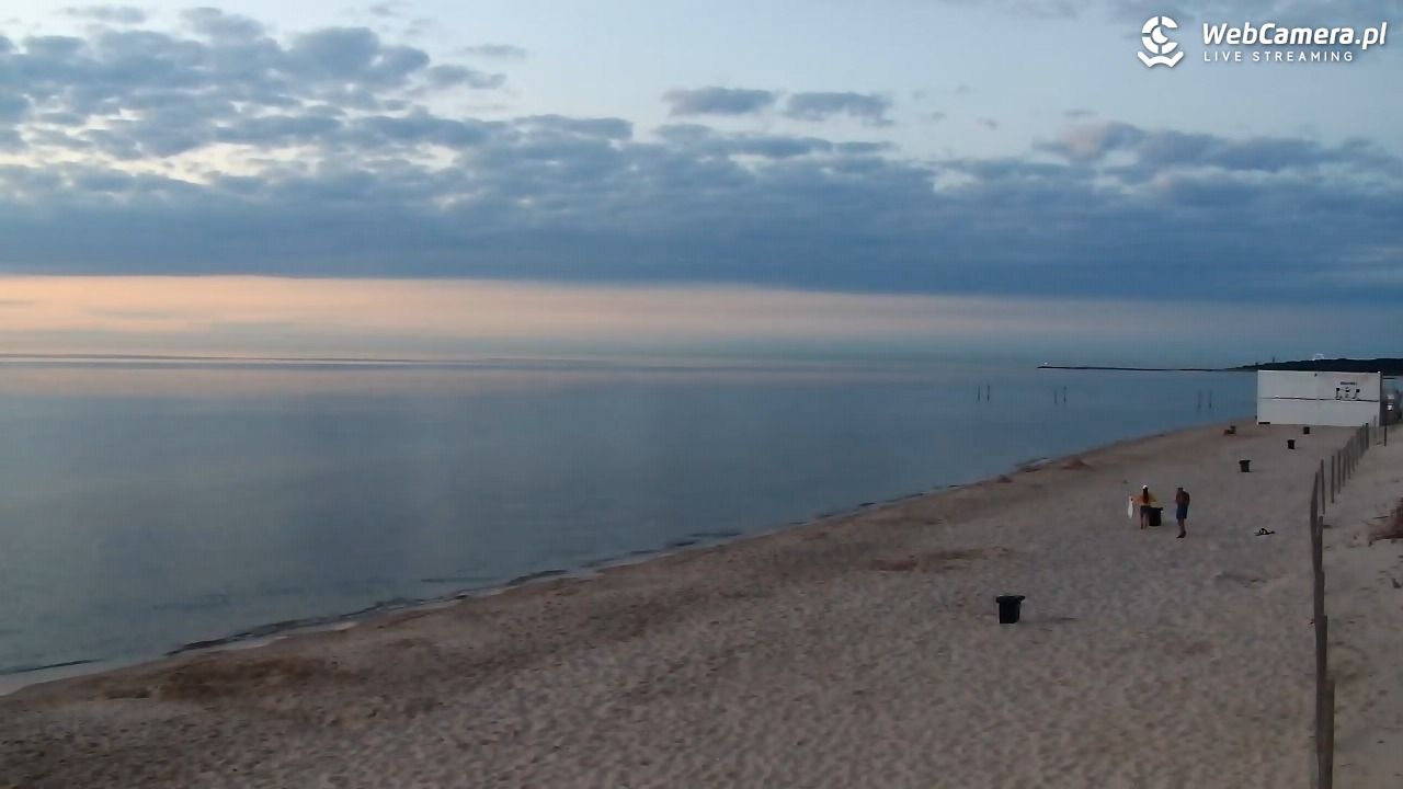 Grzybowo - widok na plażę - 24 czerwiec 2026, 21:58