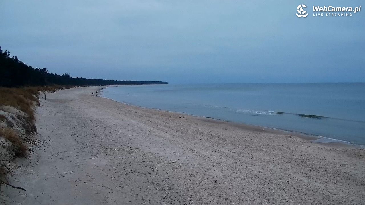 Grzybowo - widok na plażę - 21 grudzień 2025, 07:51