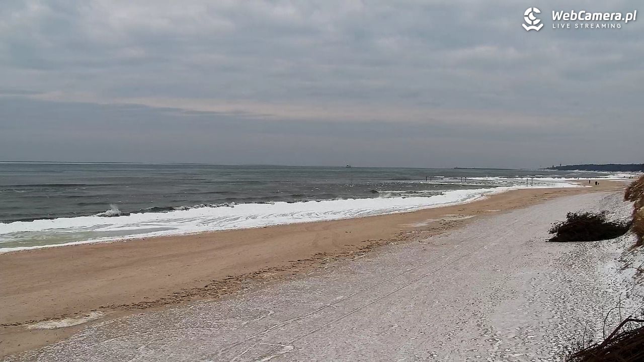 Grzybowo - widok na plażę - 04 luty 2026, 13:46
