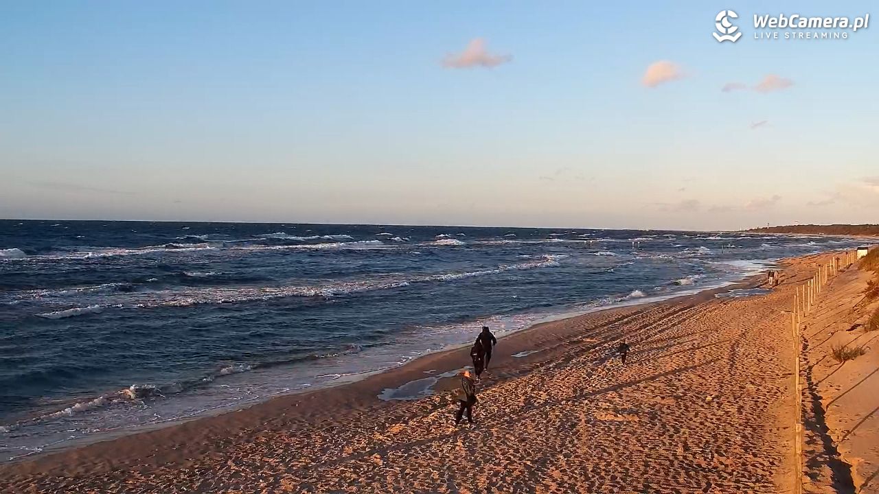 Grzybowo - widok na plażę - 20 wresień 2026, 18:27