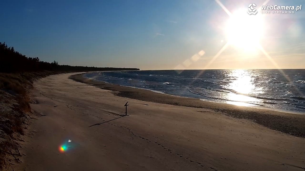 Grzybowo - widok na plażę - 25 kwiecień 2025, 19:23