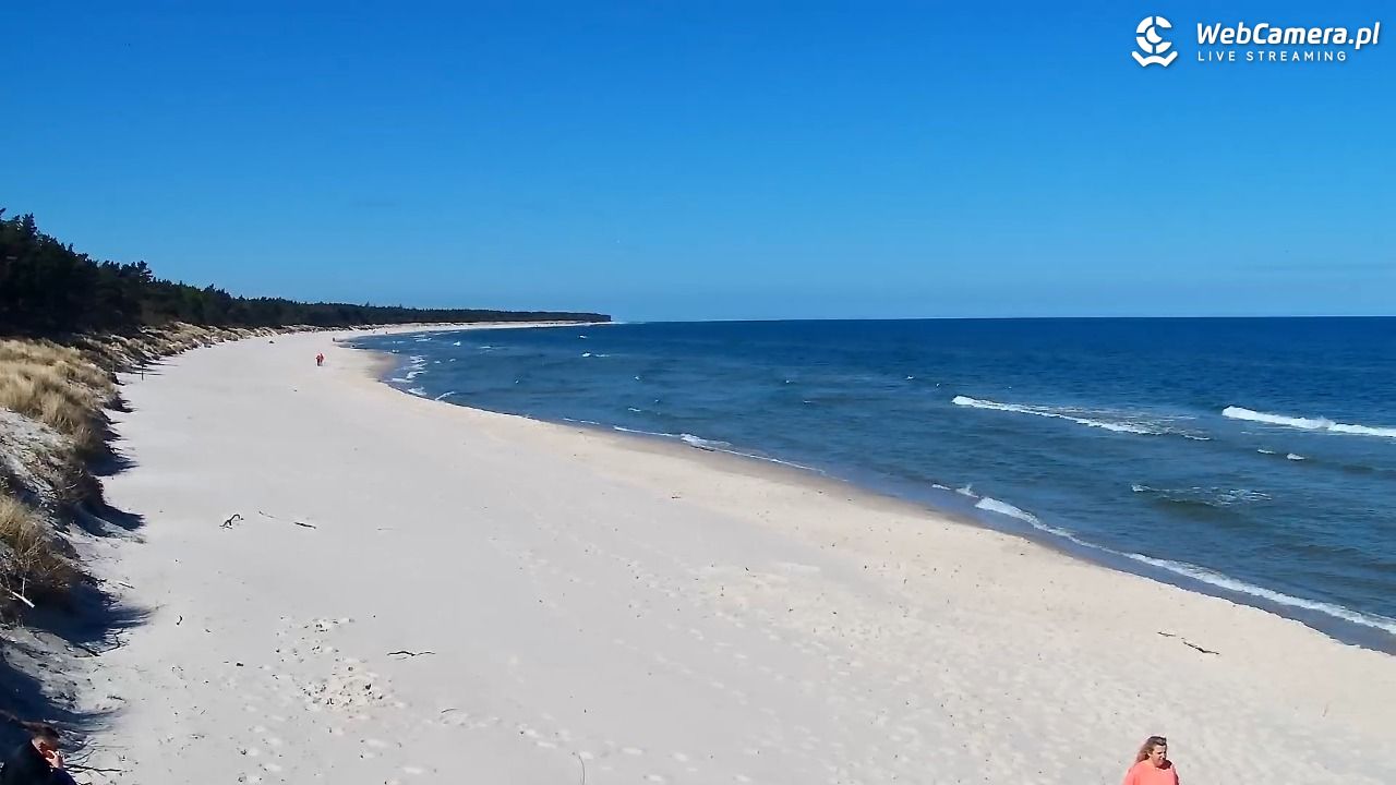 Grzybowo - widok na plażę - 09 maj 2026, 10:17
