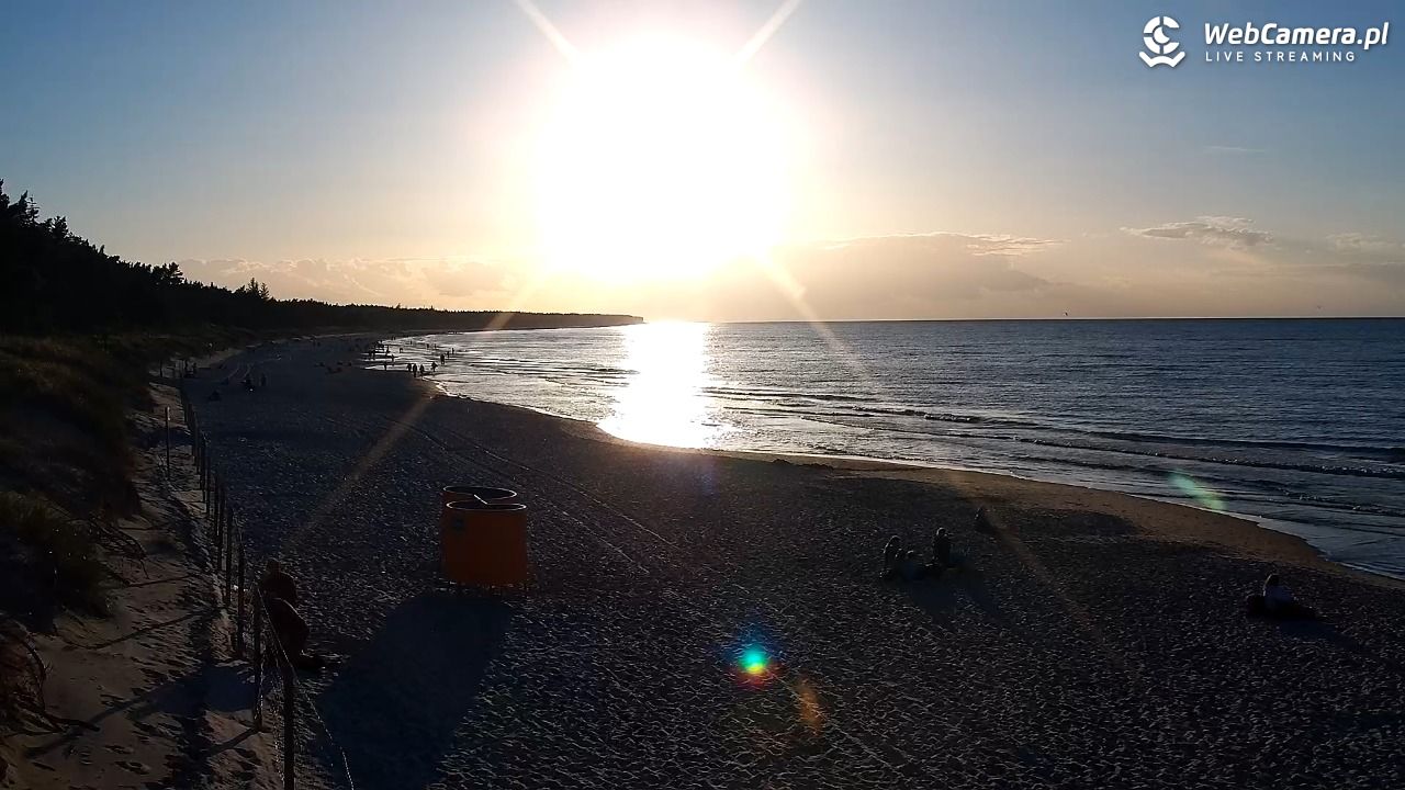 Grzybowo - widok na plażę - 15 wresień 2025, 18:24