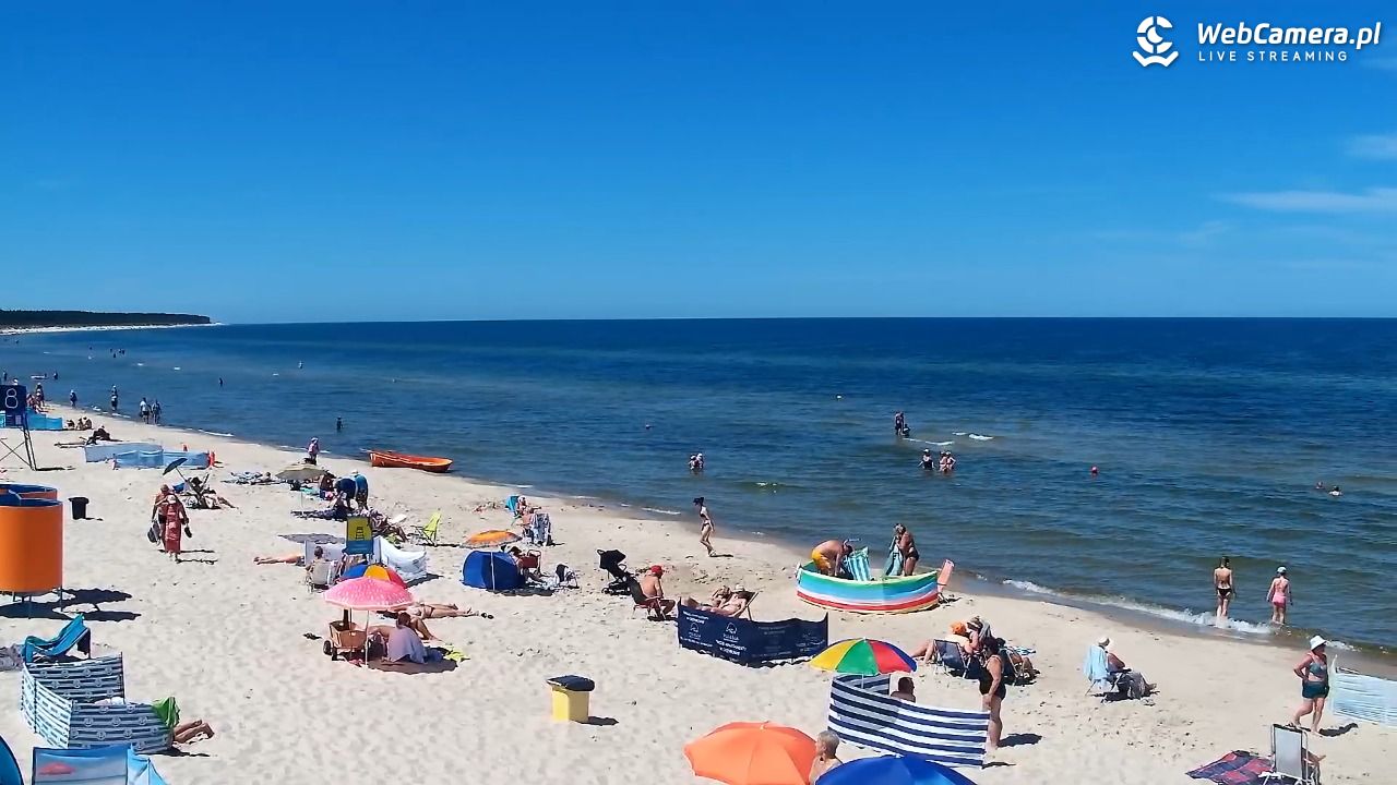 Grzybowo - widok na plażę - 24 czerwiec 2026, 12:26