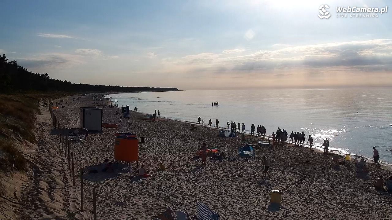 Grzybowo - widok na plażę - 24 czerwiec 2026, 18:58