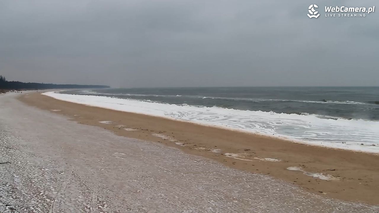 Grzybowo - widok na plażę - 05 luty 2026, 11:26