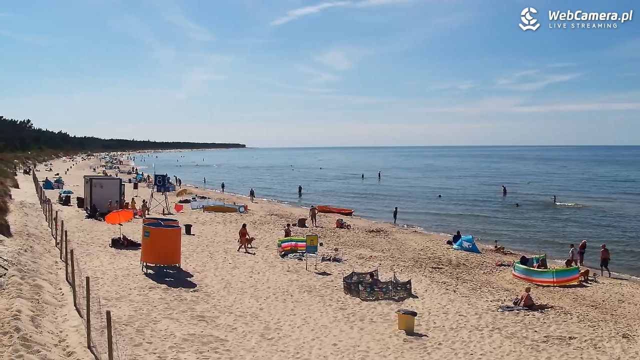 Grzybowo - widok na plażę - 24 czerwiec 2026, 15:55