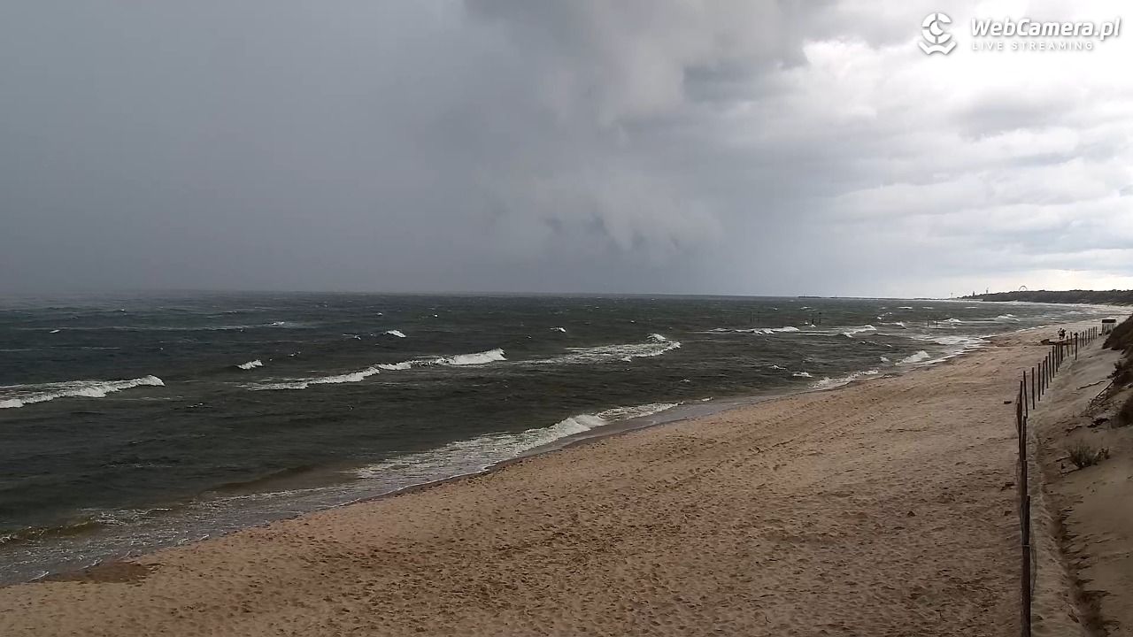Grzybowo - widok na plażę - 20 wresień 2026, 15:37