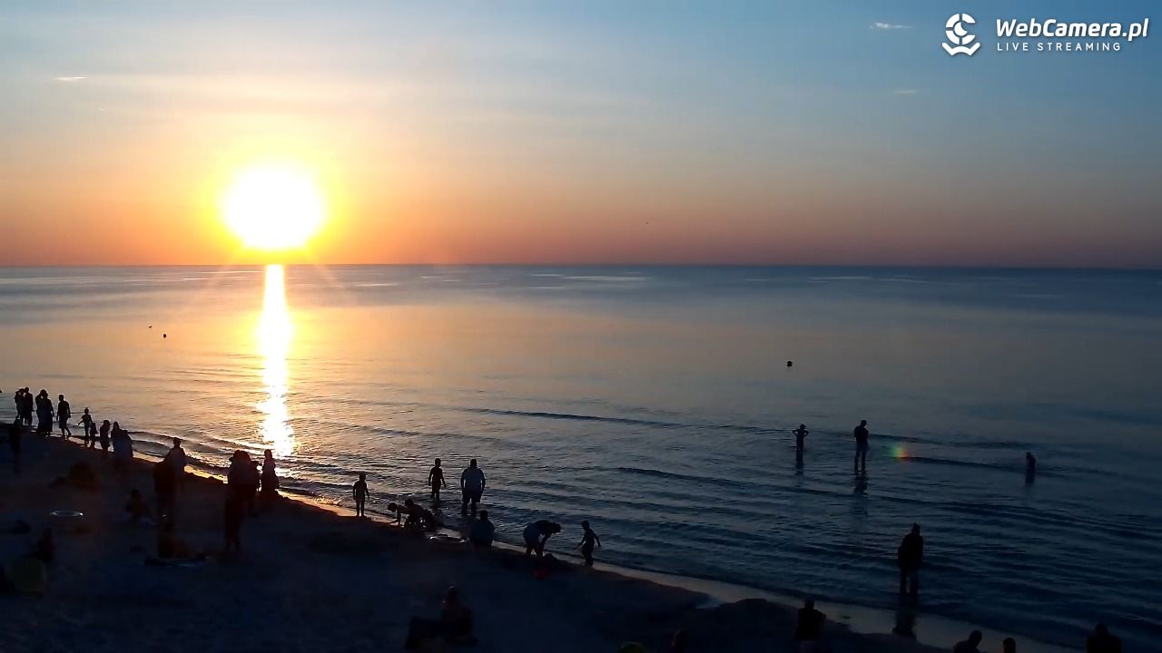 Grzybowo - widok na plażę - 09 sierpień 2026, 20:20