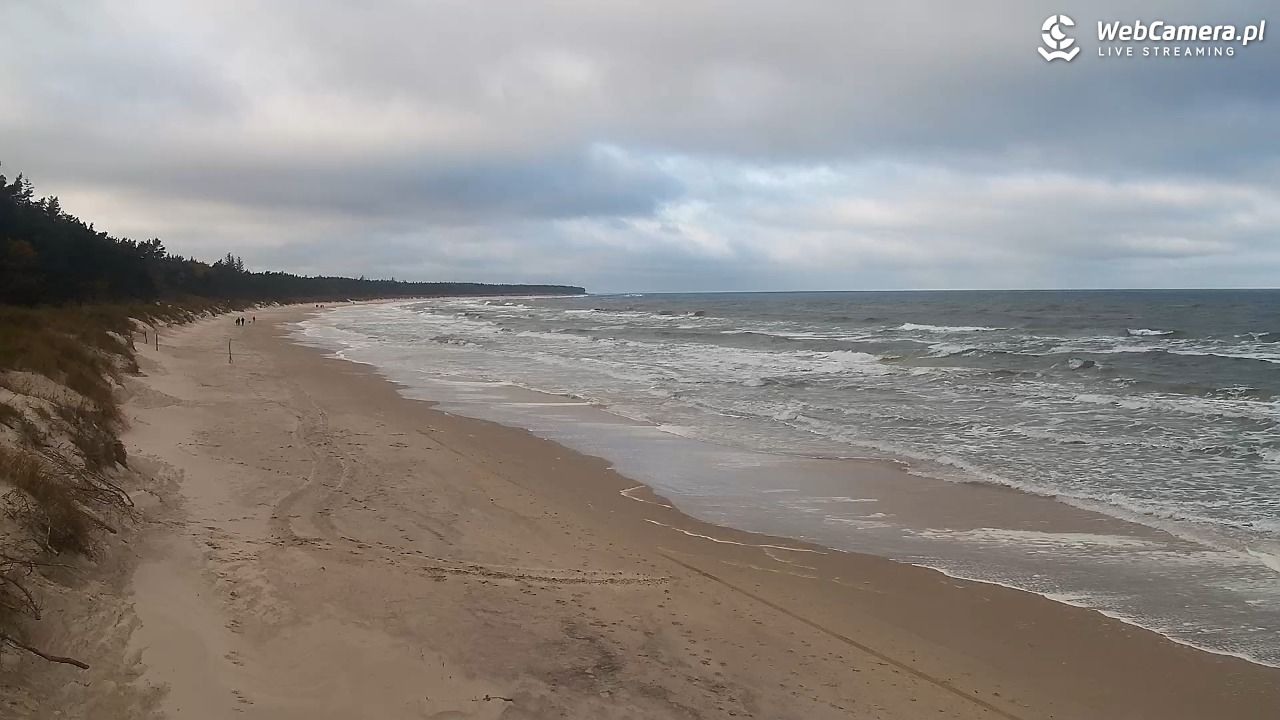 Grzybowo - widok na plażę - 31 październik 2025, 09:43