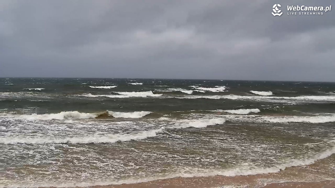 Grzybowo - widok na plażę - 30 październik 2025, 15:07