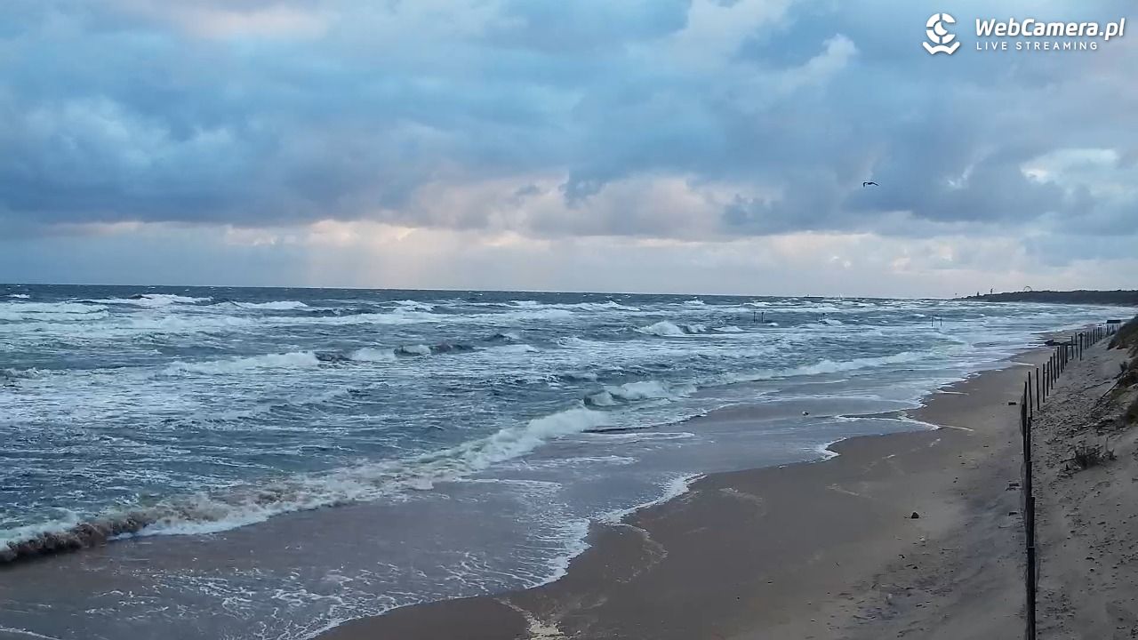 Grzybowo - widok na plażę - 21 wresień 2026, 07:17