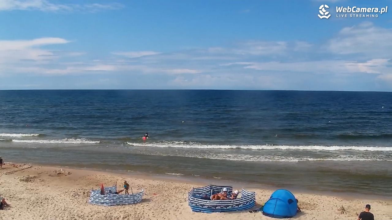 Grzybowo - widok na plażę - 01 sierpień 2025, 14:35