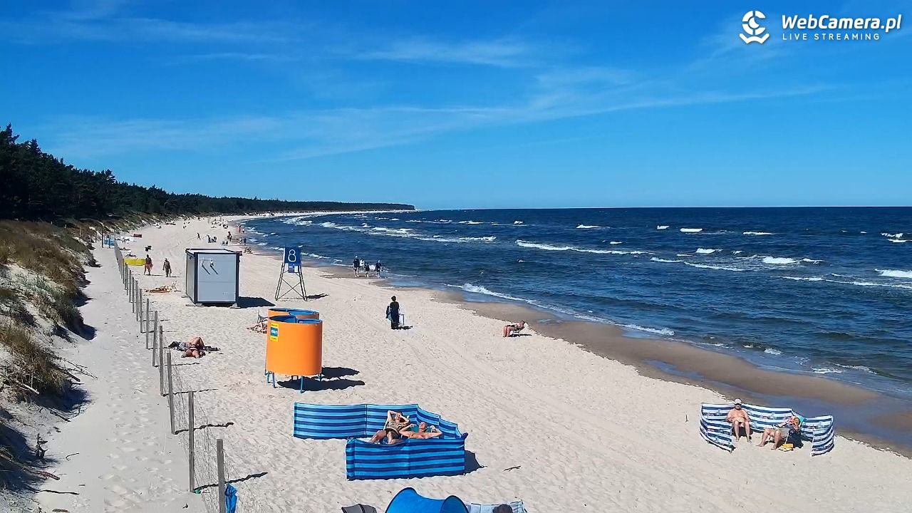 Grzybowo - widok na plażę - 22 czerwiec 2026, 09:52