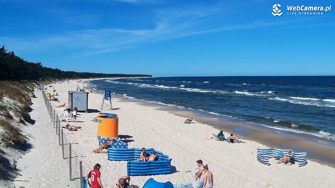 Grzybowo - widok na plażę - 22 czerwiec 2026, 10:12