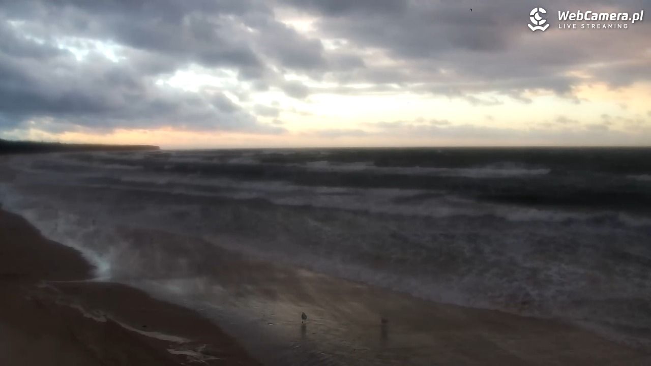 Grzybowo - widok na plażę - 30 październik 2025, 16:19