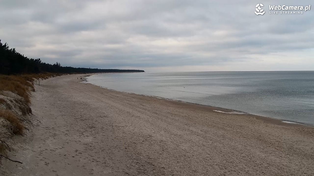 Grzybowo - widok na plażę - 21 grudzień 2025, 13:42
