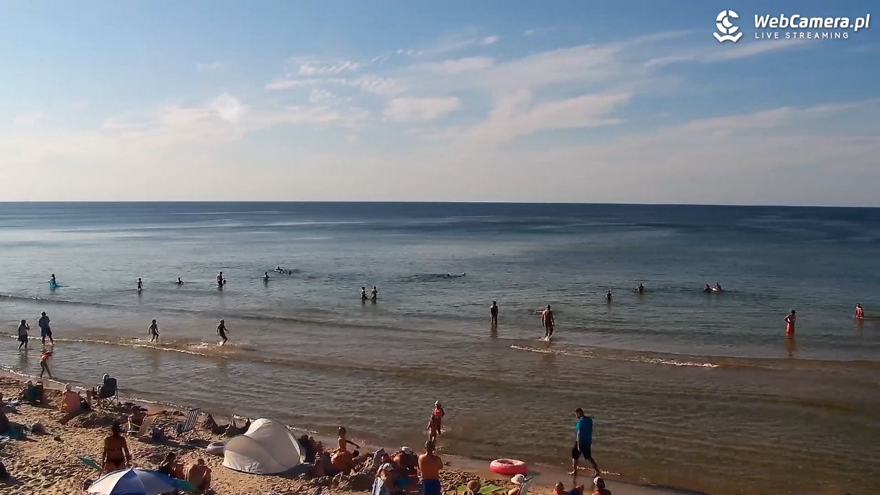 Grzybowo - widok na plażę - 09 sierpień 2026, 17:23