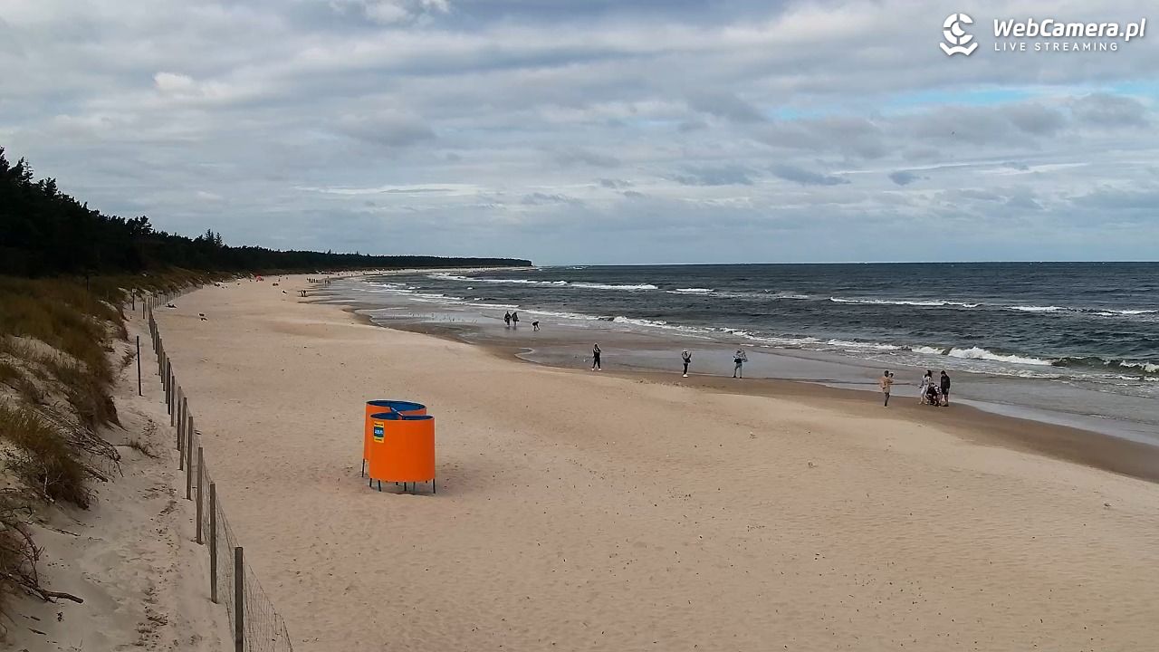 Grzybowo - widok na plażę - 16 wresień 2025, 10:21