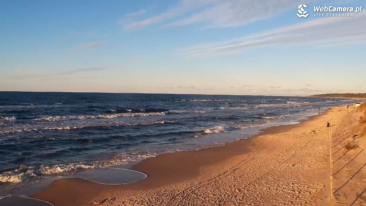 Grzybowo - widok na plażę - 22 wresień 2026, 18:08