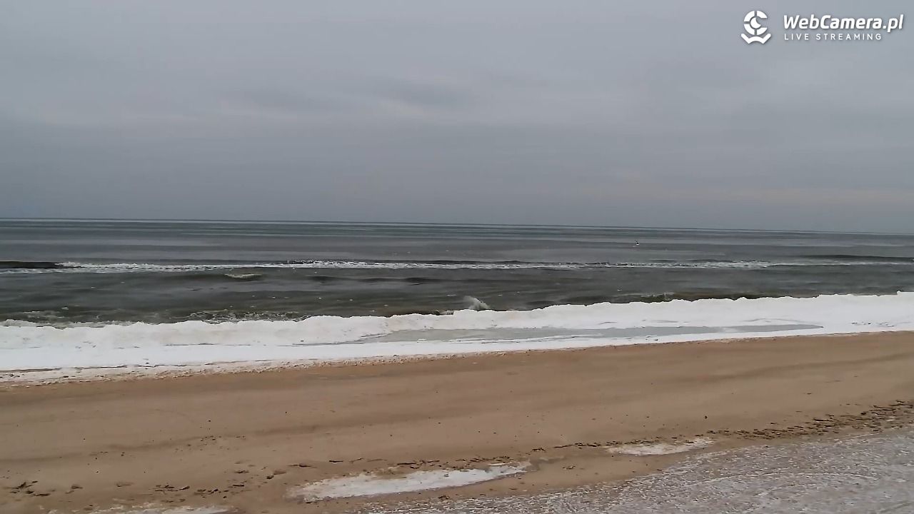 Grzybowo - widok na plażę - 04 luty 2026, 10:12