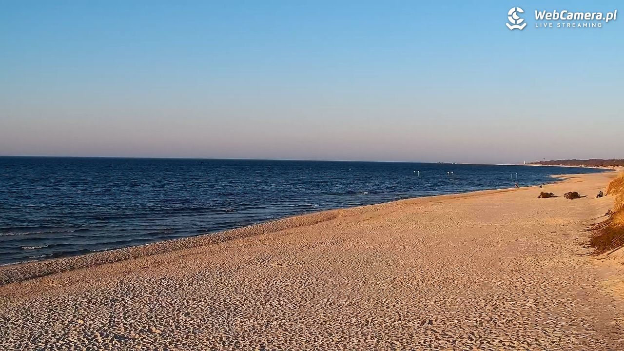 Grzybowo - widok na plażę - 22 marzec 2026, 17:21