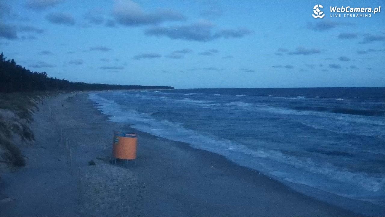 Grzybowo - widok na plażę - 22 wresień 2026, 05:58