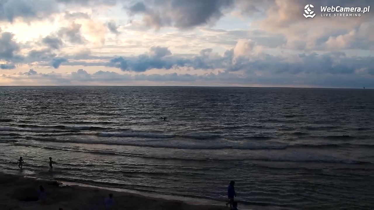 Grzybowo - widok na plażę - 10 sierpień 2026, 19:47
