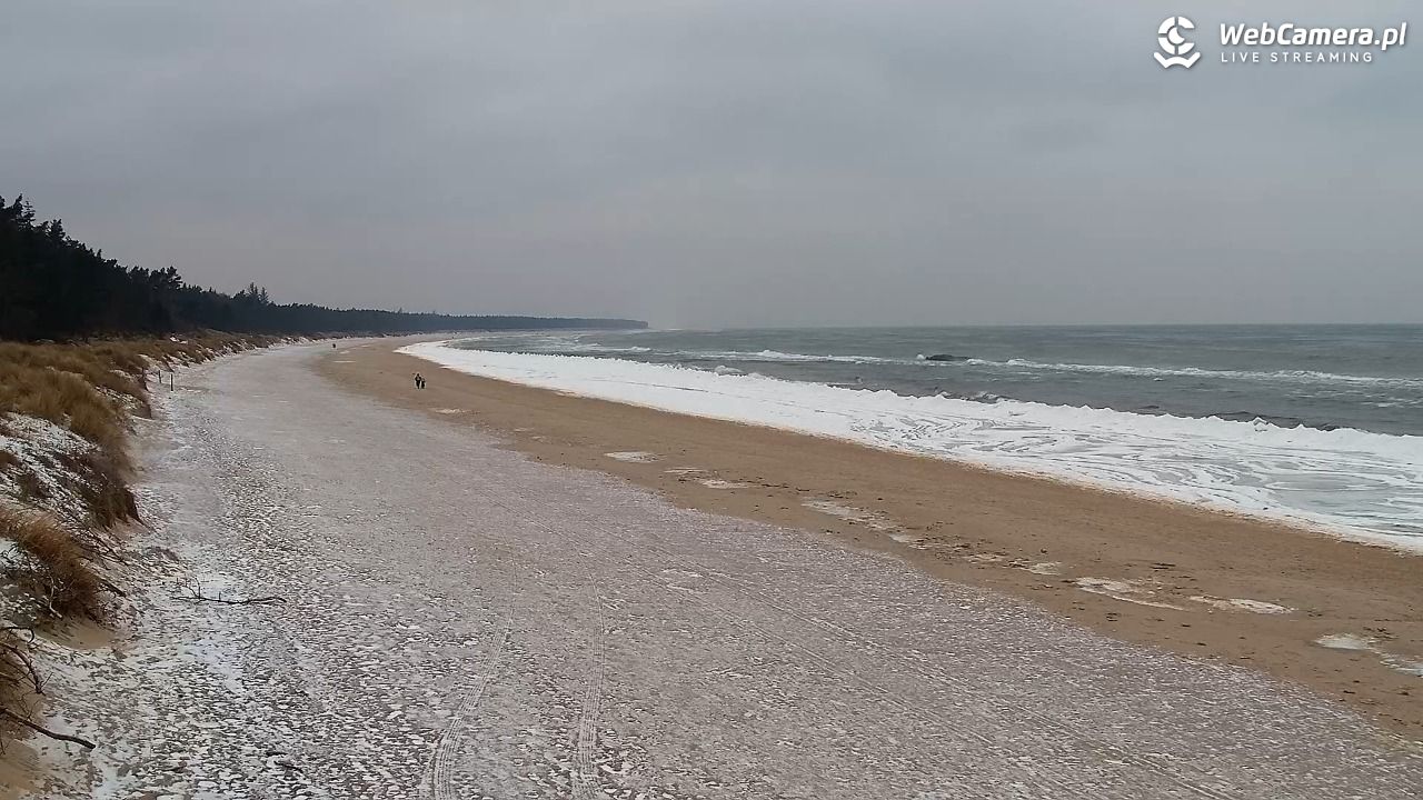 Grzybowo - widok na plażę - 05 luty 2026, 11:13